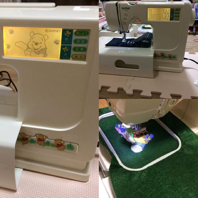 ブラザーミシン P5500(EM143)+刺しゅう機+カード2枚【整備済】