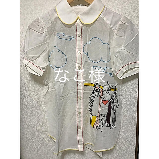 ツモリチサト 新品 刺繍 可愛い ペンギン スカート パフスリーブ ブラウス