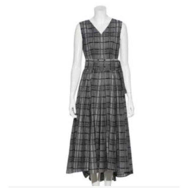 フレイアイディーラインボリュームチェックワンピース