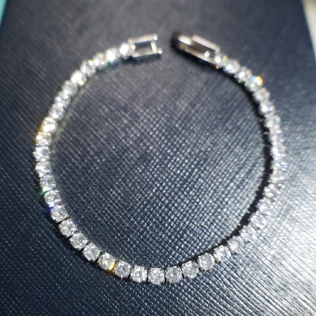 シミュレーションモアサナイト 3ミリ テニスブレスレット モアッサナイト