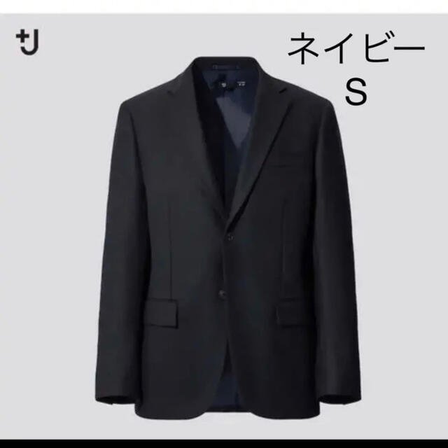 新品 タグ付き ユニクロ＋J ウールテーラードジャケット S ネイビー