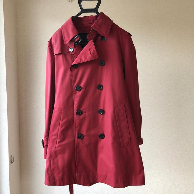 バーバリーブラックレーベル 　トレンチコート　赤