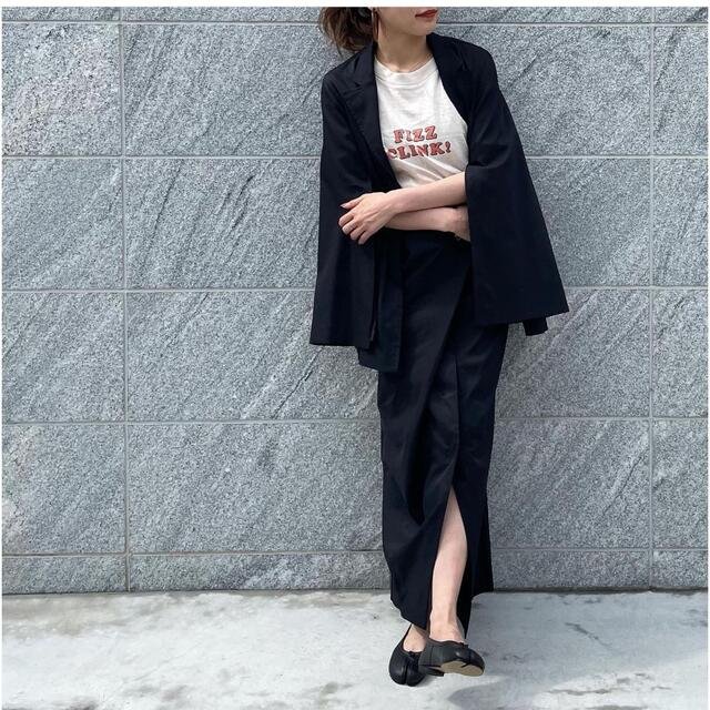 etre  エトレ　スリーブスリットジャケット　ネイビー