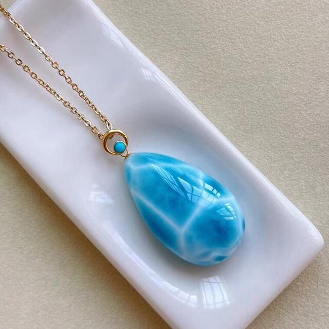 ⭐︎【天然】ラリマー  ネックレス 7.5g