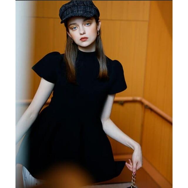 未使用タグ付 シームレスフレアニットプルオーバー eimyistoire