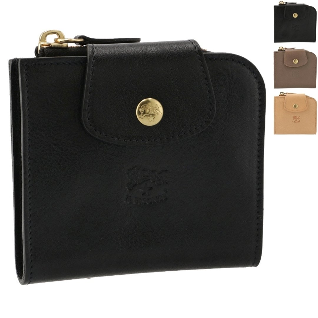 イルビゾンテ IL BISONTE 財布 二つ折り L字ファスナー ミニ財布 レディース メンズ ユニセックス SMW175 PV0005 