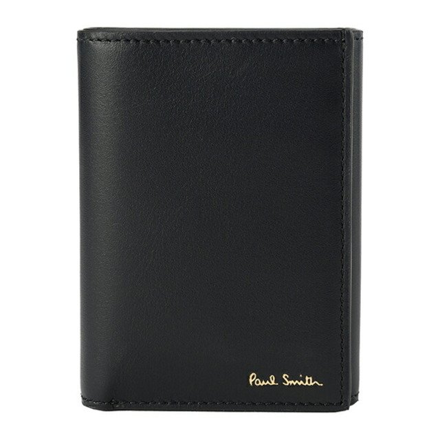 新品 ポールスミス PAUL SMITH 3つ折り財布 TRIFOLD WALLET ブラック 黒