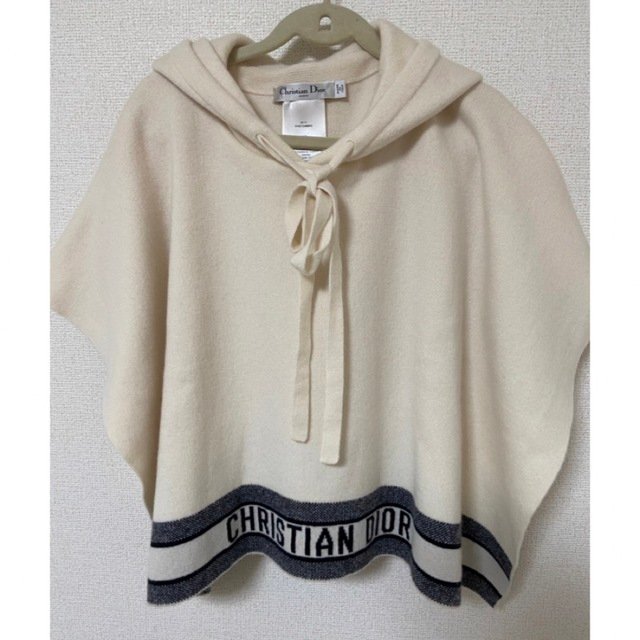 dior ロゴ　カシミヤ　ポンチョ　ニット　XS