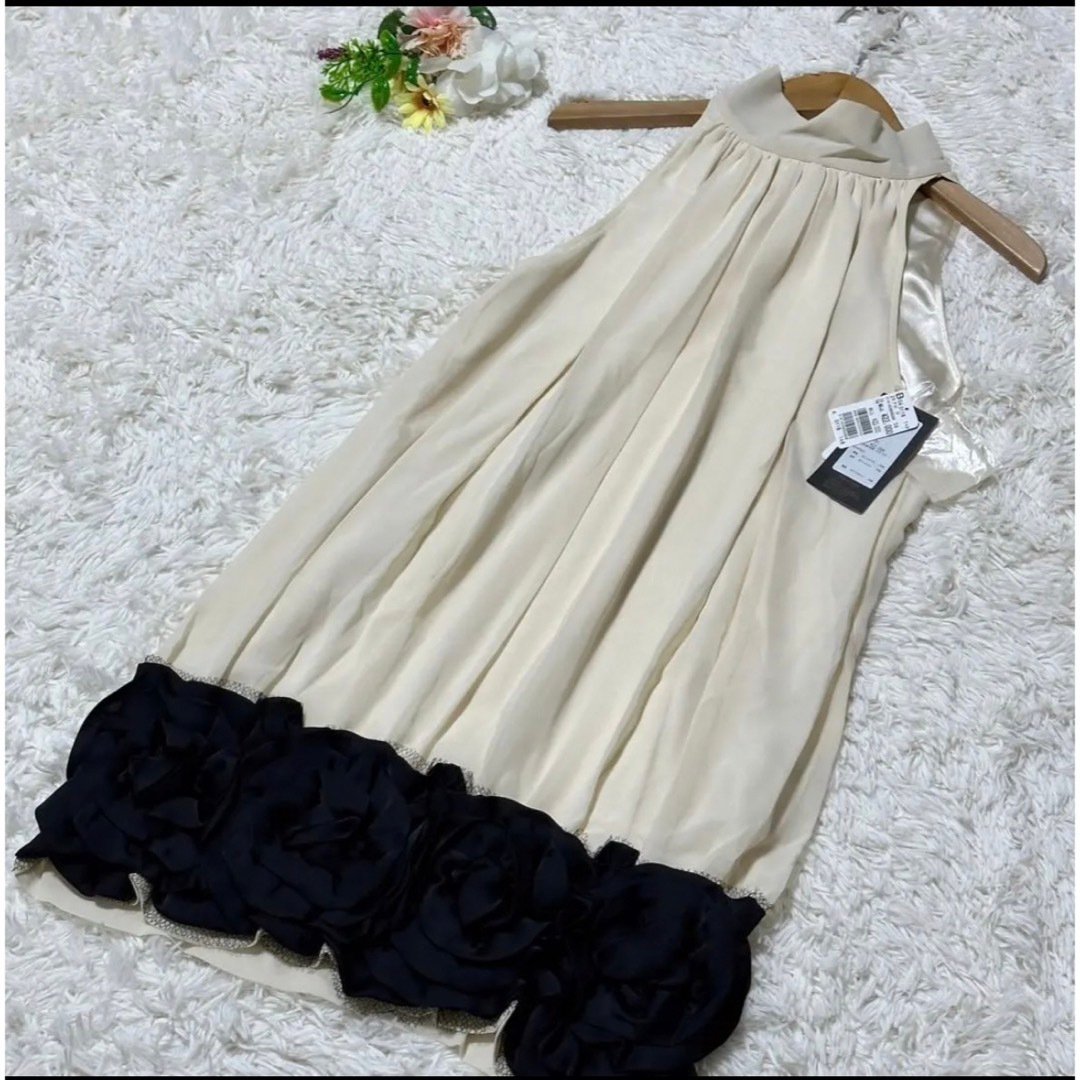 新品　花　フリル　ワンピース　ヴェスティエール