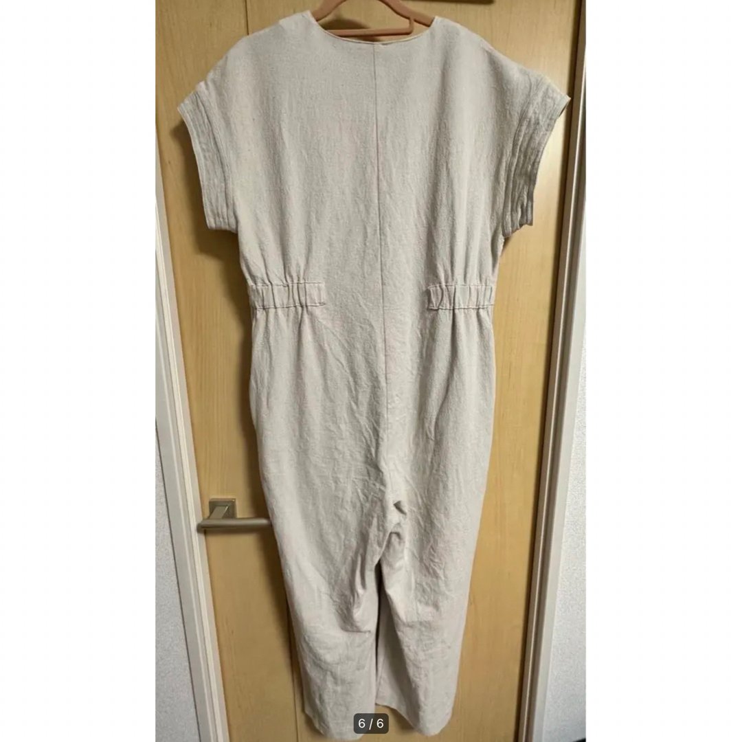 7/31まで出品！MACHATT リネンオールインワン ベージュ