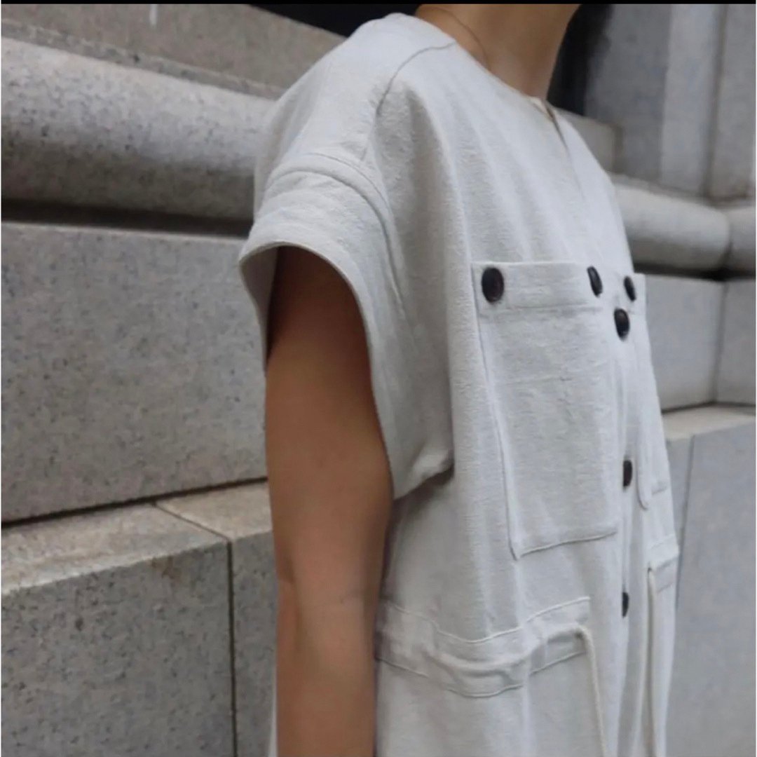 7/31まで出品！MACHATT リネンオールインワン ベージュ