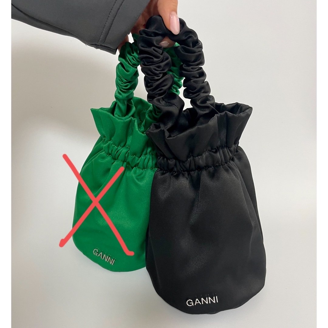 GANNIガニー☆新品未使用ポーチミニバッグ　トップハンドルショルダー