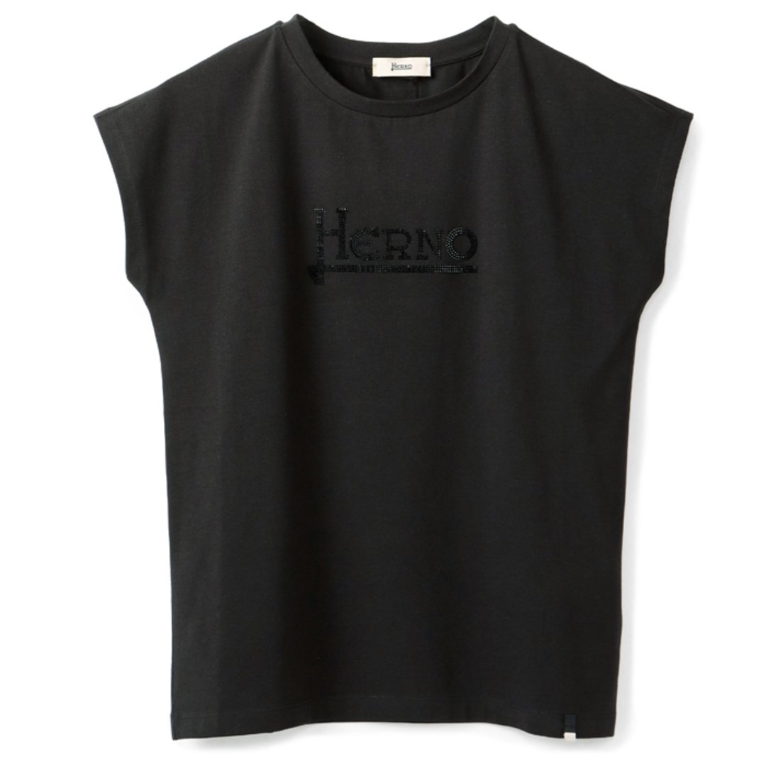 ヘルノ HERNO Tシャツ レディース INTERLOCK JERSEY 半袖 クルーネック フレンチスリーブ ショートスリーブシャツ JG000211D 52009 9393