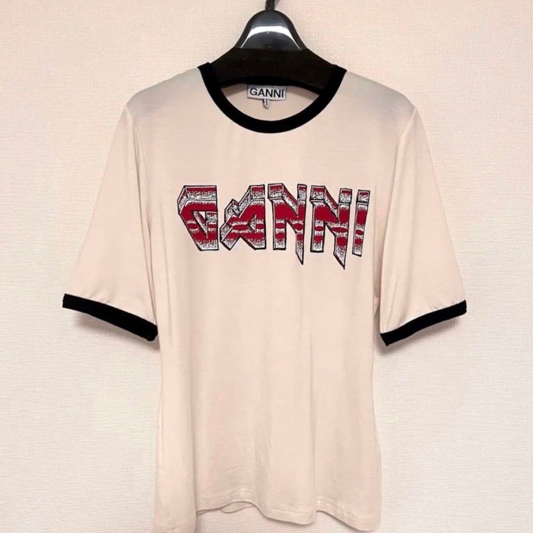 GANNI Light Stretch Jersey-T-shirts