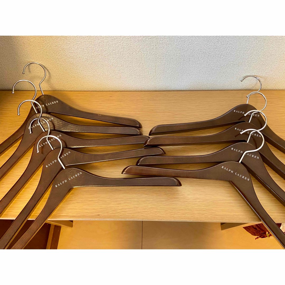 ラルフローレン　木製ハンガー　ブランドハンガー 高級　9本　送料無料