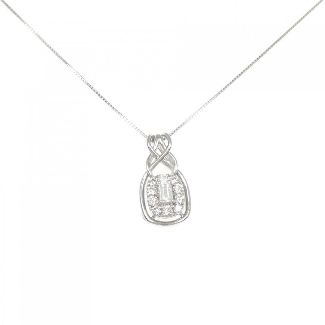 【新品】PT ダイヤモンド ネックレス 0.40CT