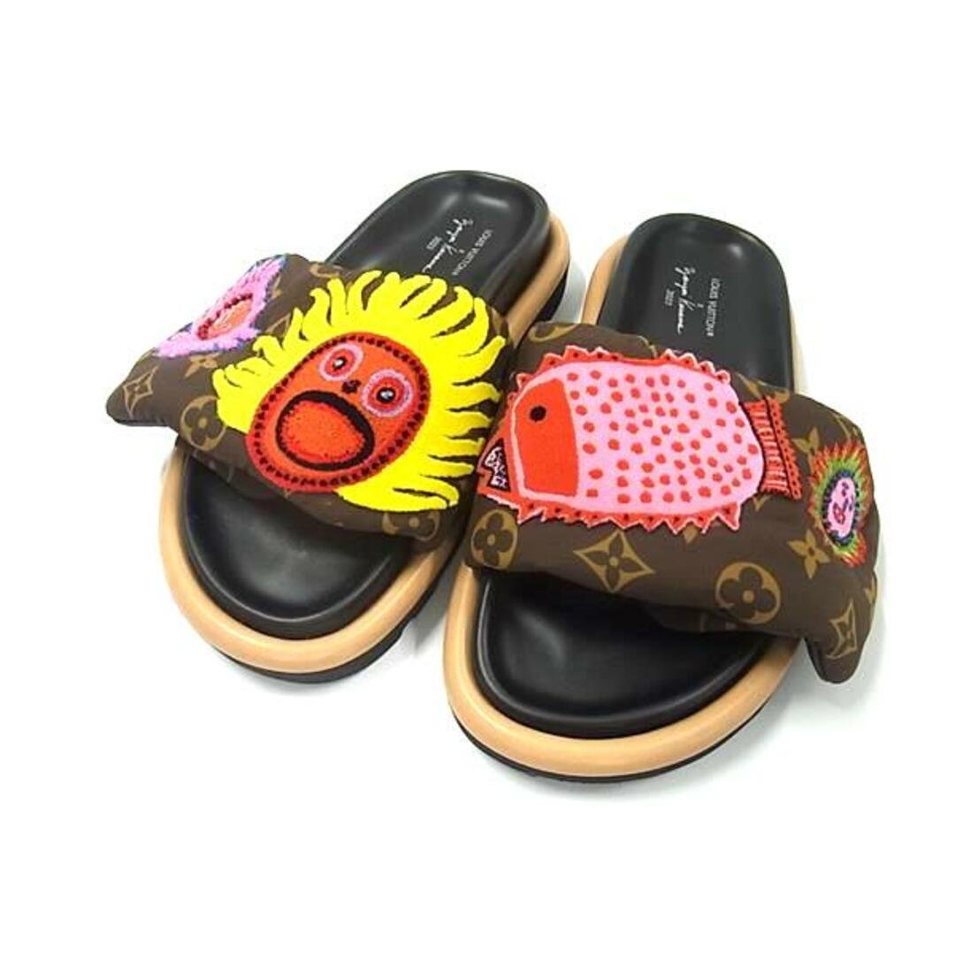 ■極美品■ LOUIS VUITTON ルイヴィトン モノグラム プールピローラインミュール 草間彌生コラボ サンダル サイズ36 靴  シューズ FI3032