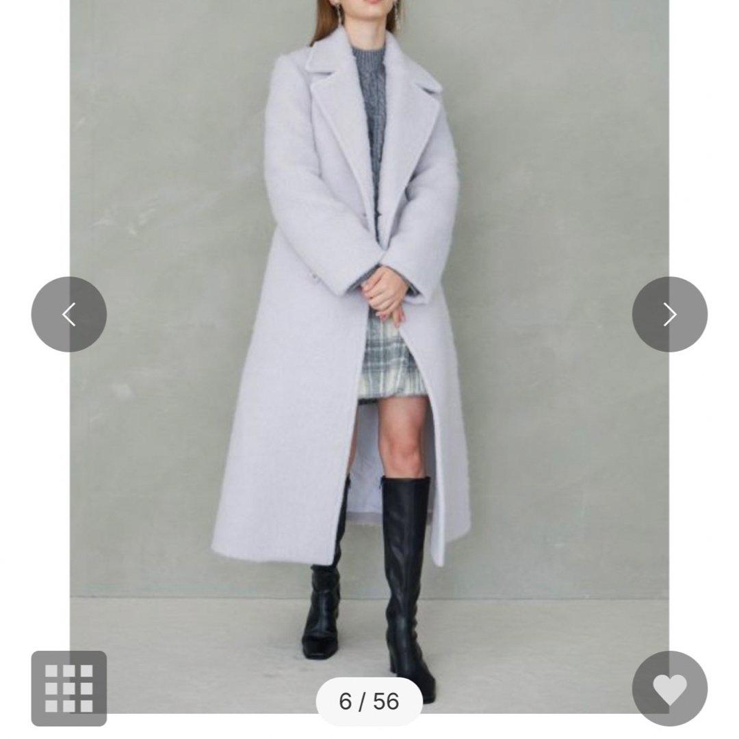 マーキュリーデュオ　シャギーロングチェスターコート