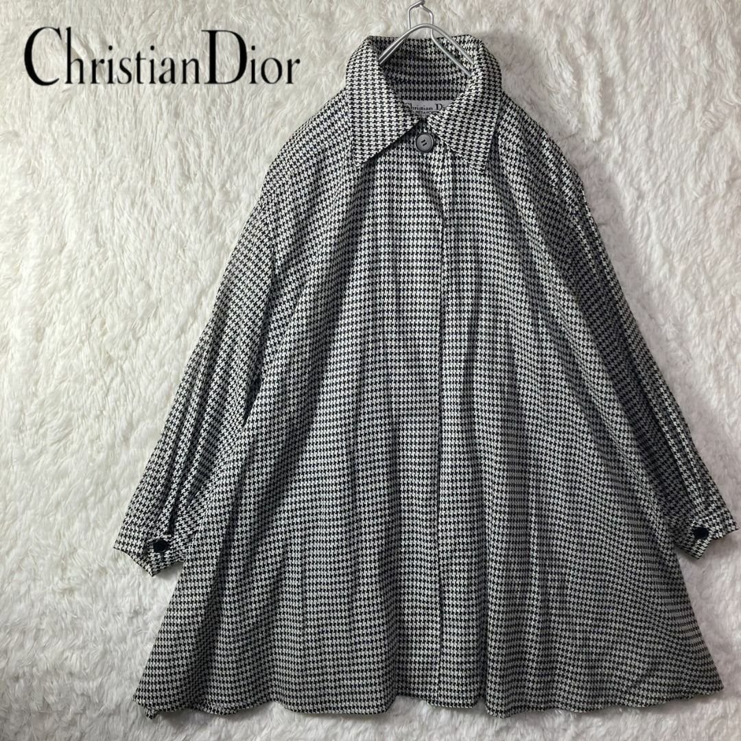 極美品 クリスチャンディオール シャツワンピース Aライン ポンチョ L