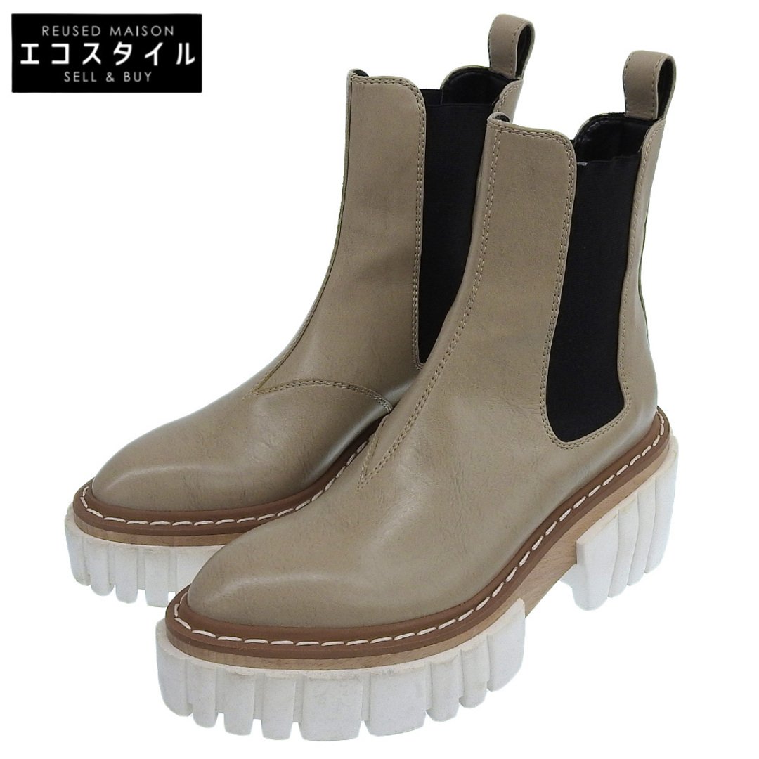 ステラマッカートニー 美品 STELLA MCCARTNEY ステラマッカートニー EMILIEBOOTIE エミリー サイドゴアブーツ シューズ レディース グレージュ 36 36