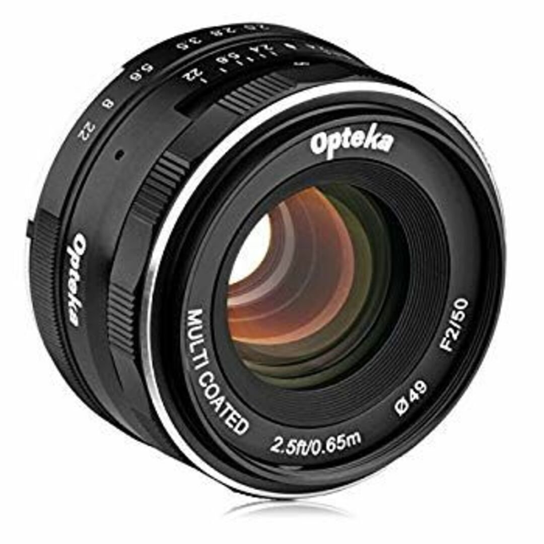 (未使用･未開封品)　Opteka 50mm f/2.0 HD MC マニュアルフォーカスプライムレンズ オリンパス マイクロ4/3マウントデジタルカメラ用 6k88evb