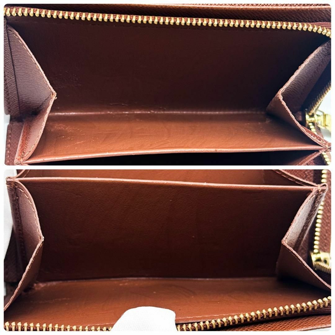 ルイヴィトン モノグラム ポルトフォイユ トレゾール 二つ折り財布 ブラウン