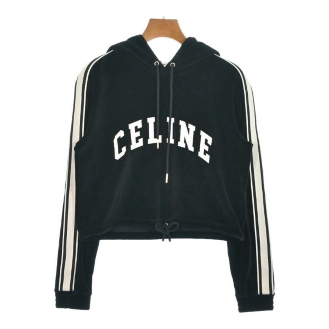 CELINE セリーヌ パーカー XS 黒 【古着】【中古】