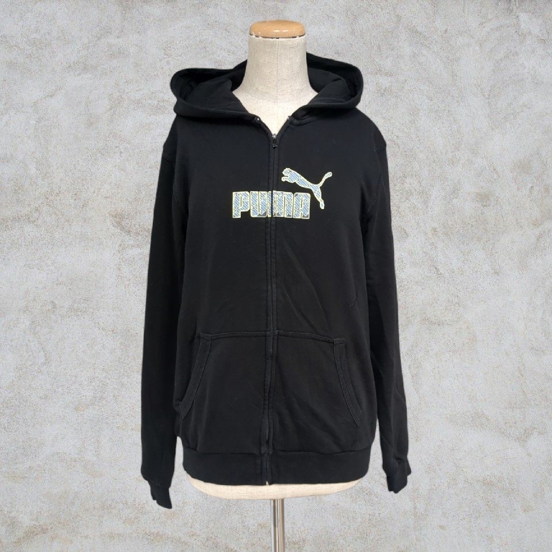 ●sk943　PUMA　プーマ　パーカー　L相当　ブラック