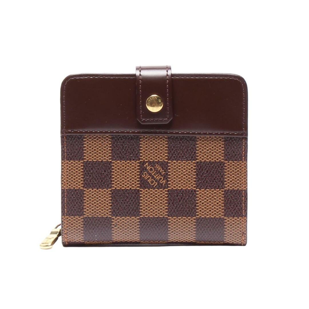 ルイ・ヴィトン 二つ折り財布 コンパクトジップ ダミエ M61668 ユニセックス