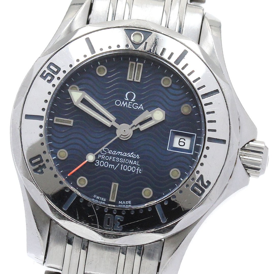 オメガ OMEGA 2582.80 シーマスター300 デイト クォーツ レディース 内箱付き_881420