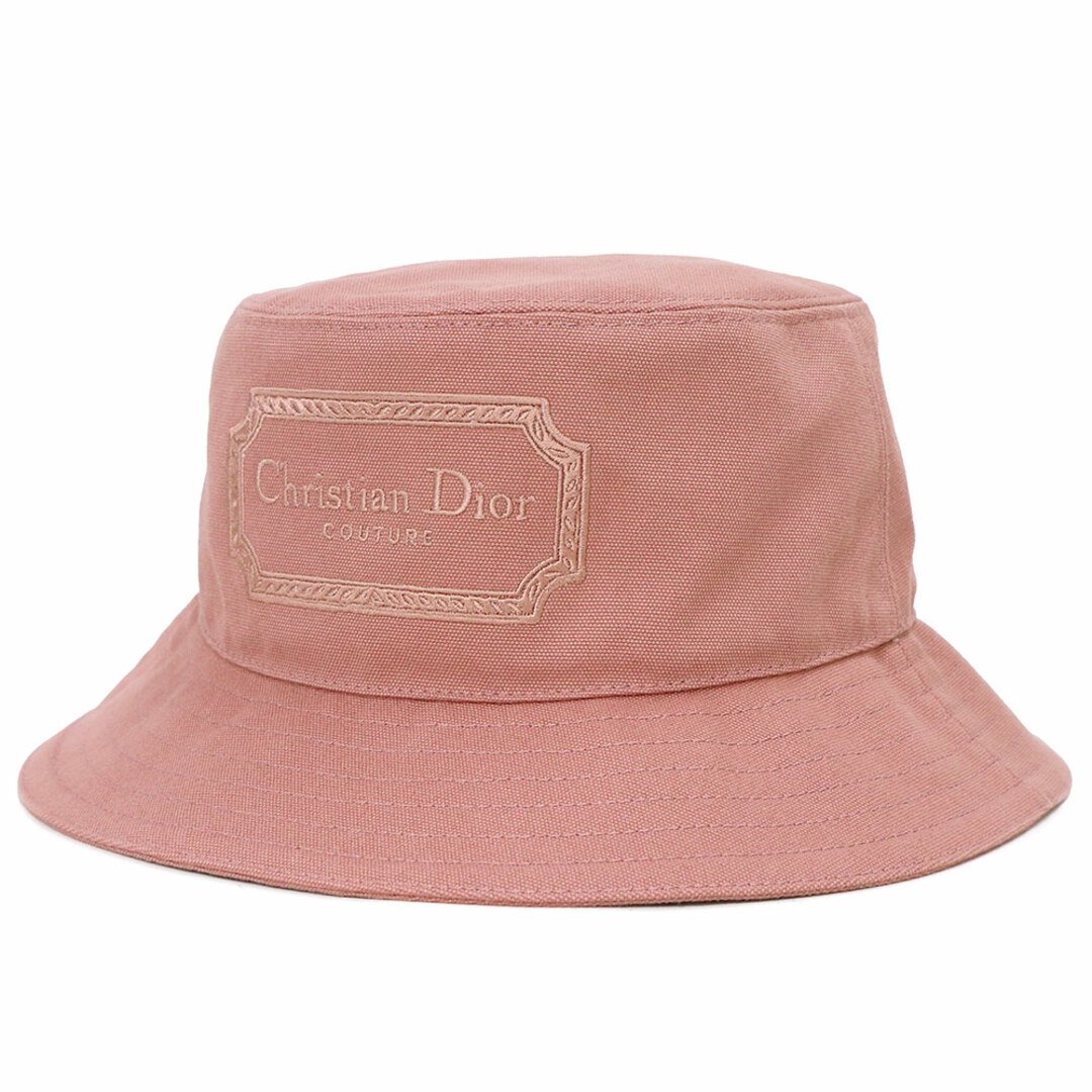 クリスチャンディオール ウーブン ボブ ハット 帽子 Mサイズ コットン100％ ピンク 293C906I5641 Christian Dior（未使用保管品）