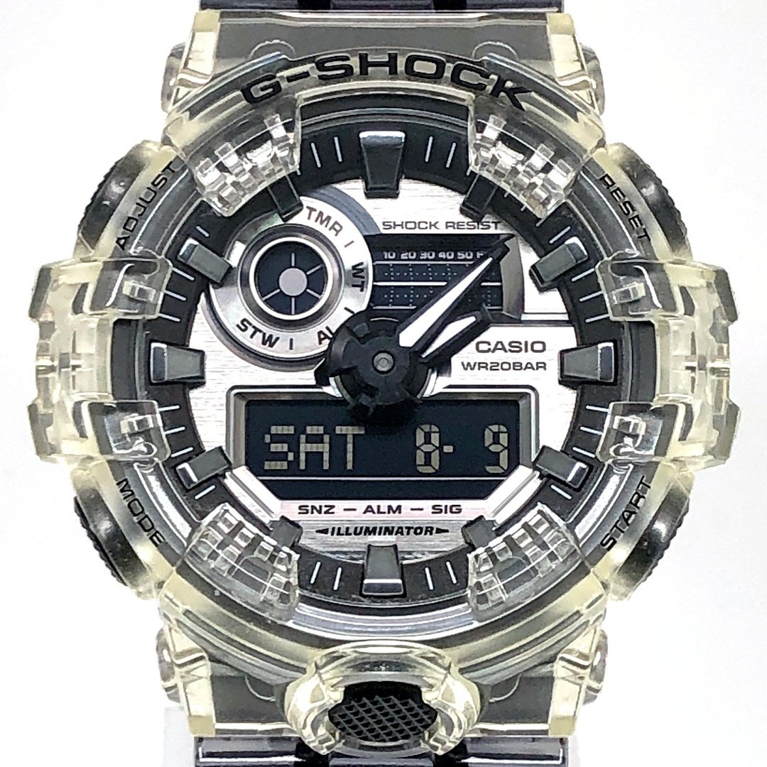 G-SHOCK ジーショック GA-700SK-1A Clear Skeleton  スケルトン ツートンカラー ビッグケース アナデジ 2019年4月発売