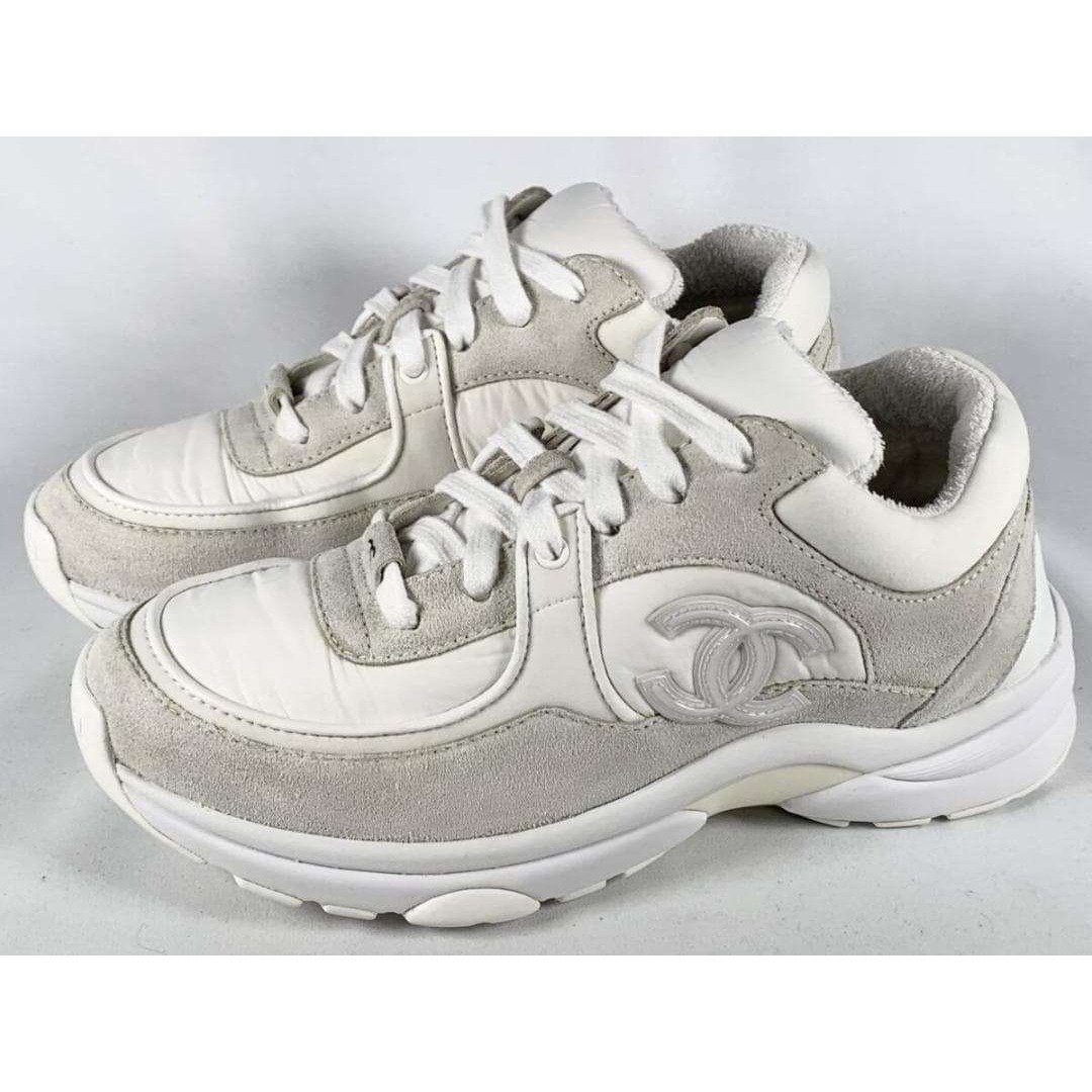 【正規品】極美品 シャネル CHANEL ココマーク スニーカー 36 白