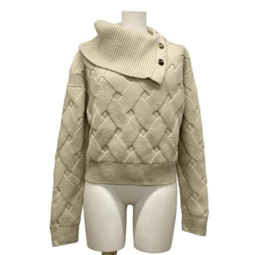 HERMES(エルメス) 長袖セーター サイズ34 S レディース美品  - H5H2649DD ベージュナチュラル(ベージュ) カシミヤ/タートルネック/2025AW カシミヤ