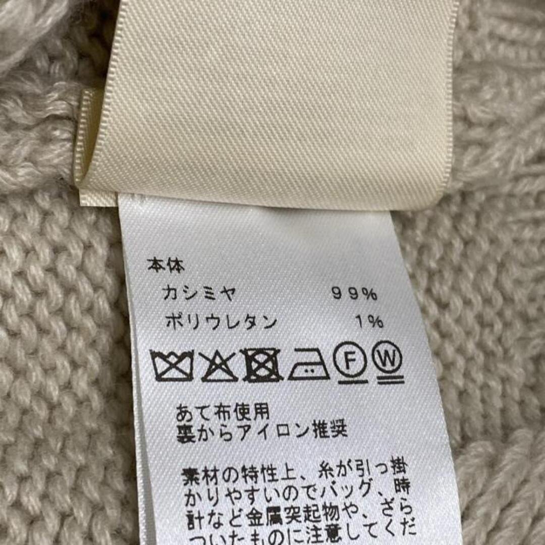 HERMES(エルメス) 長袖セーター サイズ34 S レディース美品  - H5H2649DD ベージュナチュラル(ベージュ) カシミヤ/タートルネック/2025AW カシミヤ