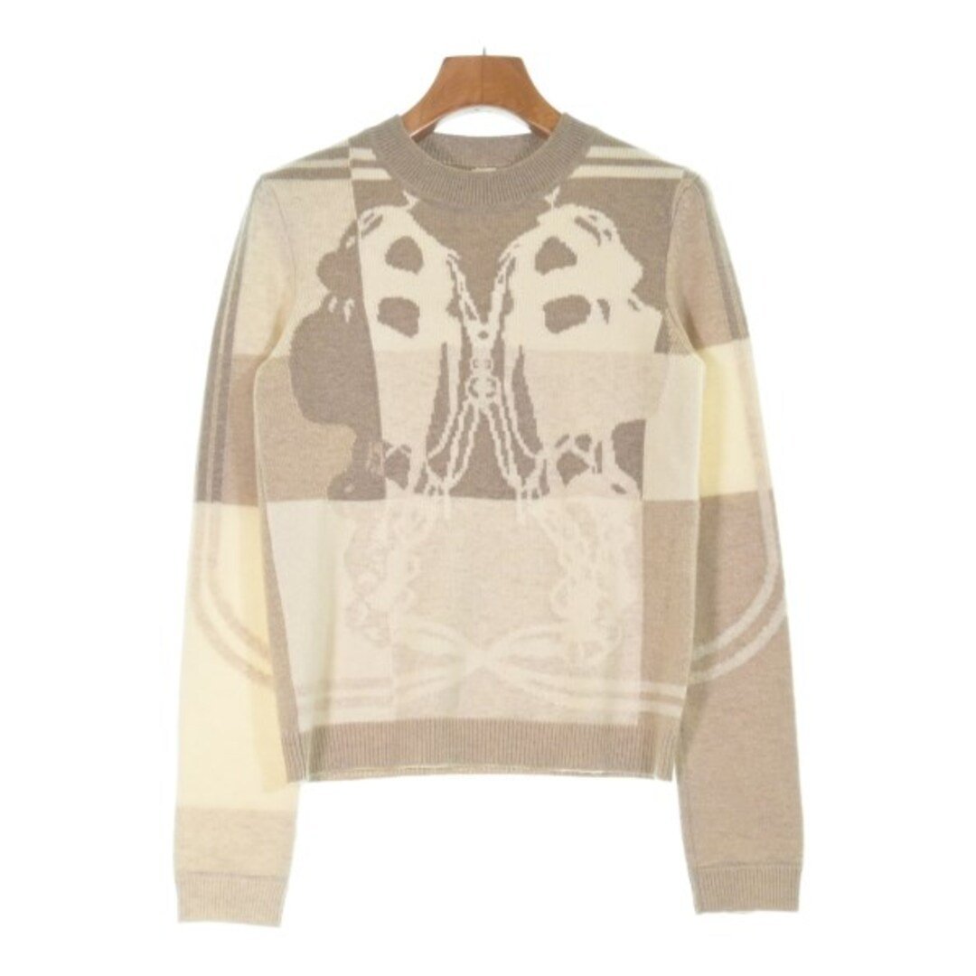 HERMES エルメス ニット・セーター XS ベージュ 【古着】【中古】【送料無料】