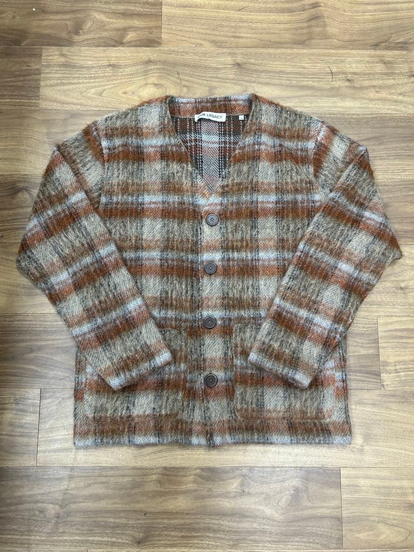 Our Legacy AMENT CHECK MOHAIR CARDIGAN