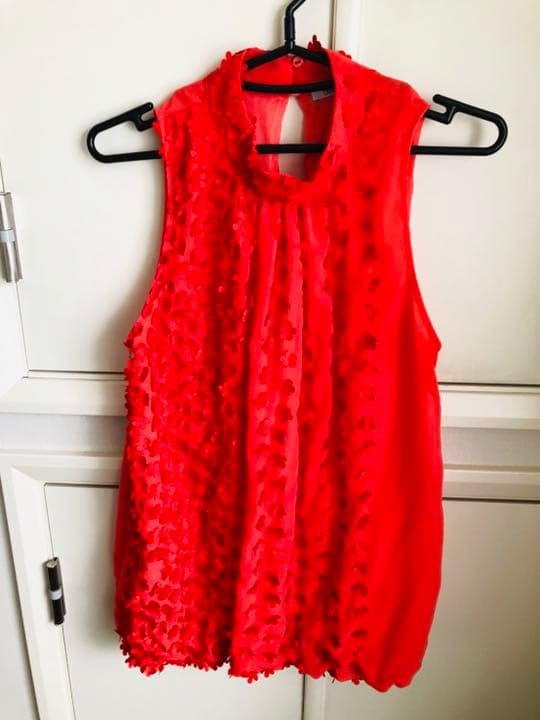 【インポート】オレンジ色カットソー